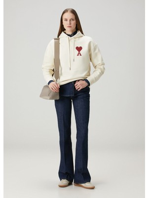 Ami Paris Lacivert Bootcut Jean Pantolon