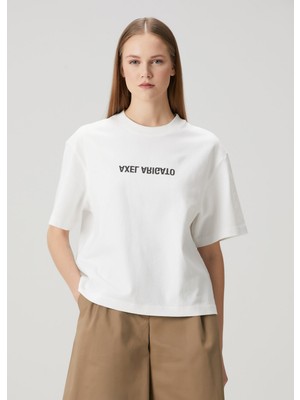 Axel Arigato Distort Beyaz T-Shirt
