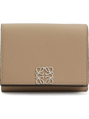 Loewe Anagram Bej Logo Detaylı Kadın Deri Cüzdan