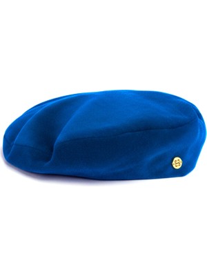 Sibi Hats Audrey Mavi Kadife Unisex Beret Şapka