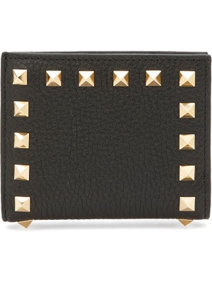Valentino Garavani Rockstud Siyah Kadın Deri Cüzdan