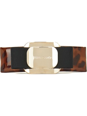 Ferragamo Leopar Desenli Toka