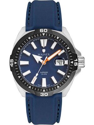 Wainer WA.10922-B Mavi Çelik Erkek Kol Saati