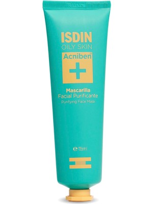 Isdin Acniben Purifying Face Mask Yağlı ve Akneye Meyilli Ciltler Için Arındırıcı Yüz Maskesi 75 ml