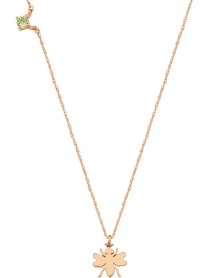 Bee Goddess Gold Taşlı Kadın Altın Kolye