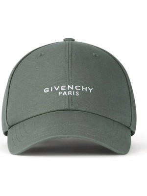 Givenchy Haki Logo Nakışlı Erkek Şapka