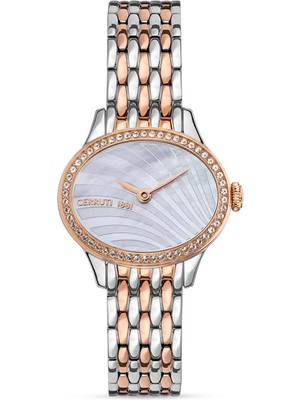 Cerruti 1881 CIWLG0073905 Metalik Gri Rose Gold Çelik Kadın Kol Saati