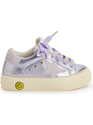 Golden Goose May Lila Unisex Çocuk Deri Sneaker