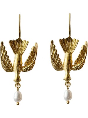Maison Mara Roman Dove Detaylı Kadın Küpe