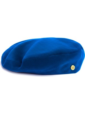 Sibi Hats Audrey Mavi Kadife Unisex Beret Şapka