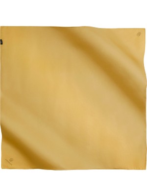 Poanes Vizon & Altın Ipek Twill Kadın Eşarp