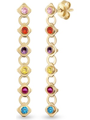 Orena Jewelry Spectrum 14 Ayar Altın Kadın Küpe