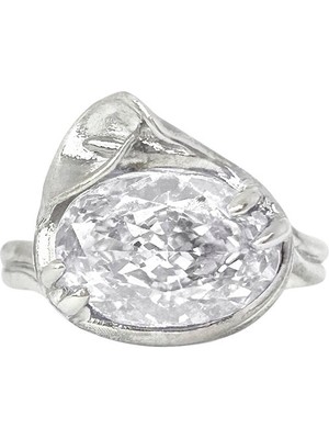 Alegoria Jewellery Gala Beyaz 925 Ayar Gümüş Kadın Yüzük