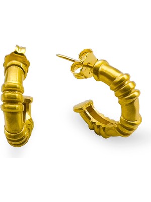 Juliette Lea Gold Kadın Mat Gümüş Küçük Küpe