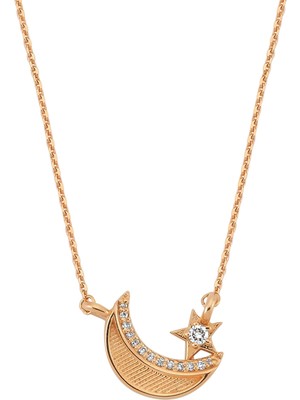 Bee Goddess Sirius Pırlantalı Kadın Altın Kolye
