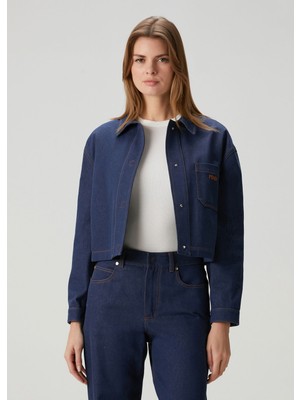 Fendi Lacivert Denim Ceket