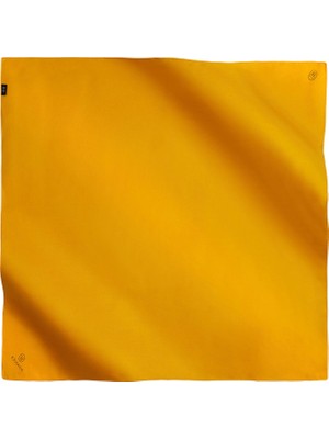 Poanes Altın Turuncu Ipek Twill Kadın Eşarp