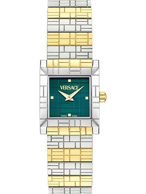 Versace VRSCVE9B00124 Altın Rengi Metalik Gri Çelik Kadın Kol Saati