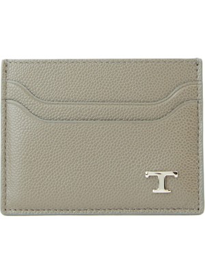 Tod's Gri Erkek Deri Kartlık