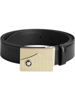 Montblanc Siyah Erkek Deri Kemer