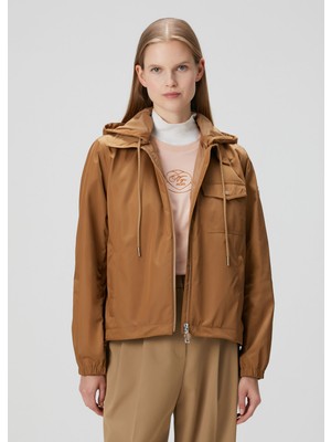 Moncler Vallery Taba Kapüşonlu Parka