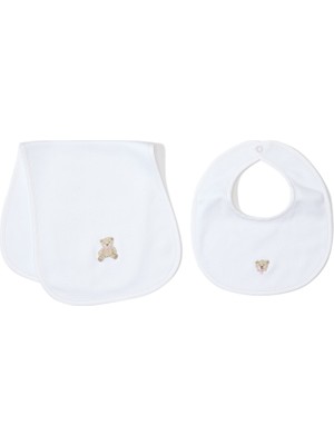 Princess Baby Ayıcık Nakışlı Önlük ve Omuz Bezi