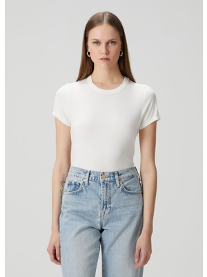Rag & Bone Luca Beyaz T-Shirt
