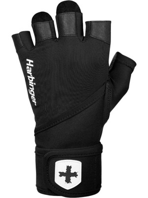 Harbinger Pro Wristwrap Gloves Siyah Ağırlık Eldiveni