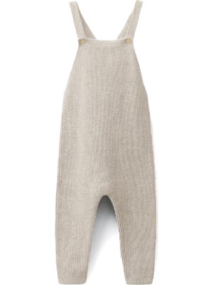 Babylone Soft Knit Bej Unisex Bebek Tulum