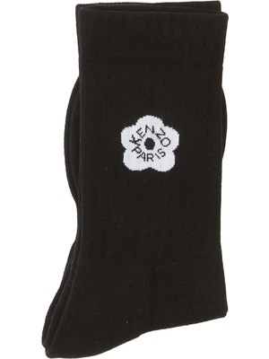 Kenzo Boke Flower 2.0 Siyah Logolu Erkek Çorap