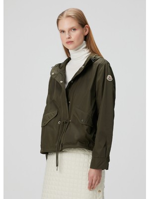 Moncler Noizay Haki Kapüşonlu Parka