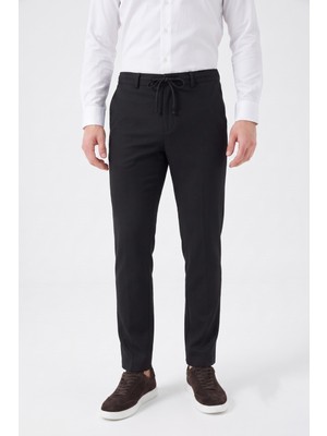 Günce Erkek Regular Kalıp Jogger Pantolon Armürlü Kumaş BGL-ST05633