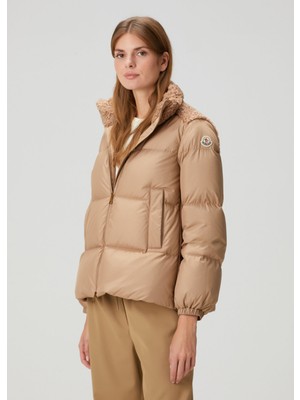Moncler Esnaie Bej Puffer Mont