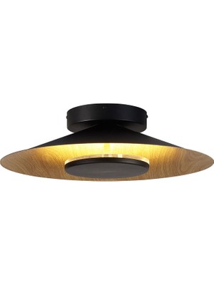 Bakara Collection Orion Siyah ve Ahşap Desenli Plafonyer