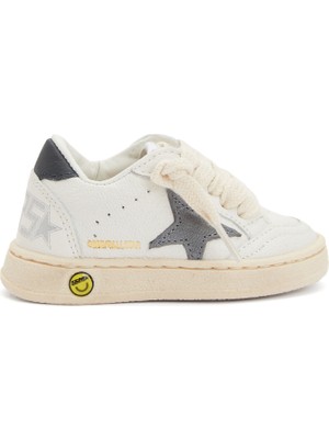 Golden Goose Ball Star Beyaz Unisex Çocuk Deri Sneaker