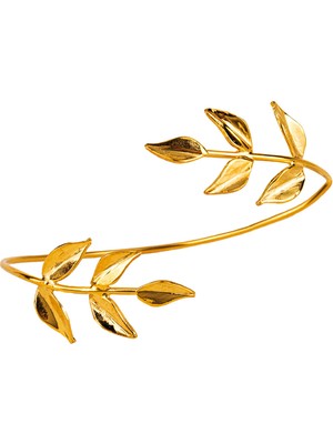 Ezra Baghaki Jewellery Defne 925 Ayar Gümüş 22 Ayar Altın Kaplama Kadın Bileklik