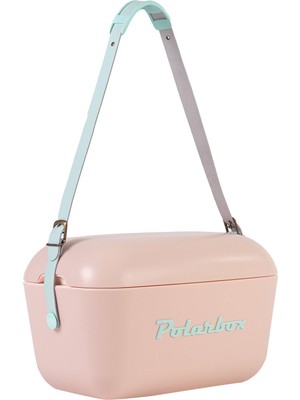 Polarbox Deri Kayışlı Pembe Mavi Soğuk ve Sıcak Tutucu Thermo Çanta 12 Lt