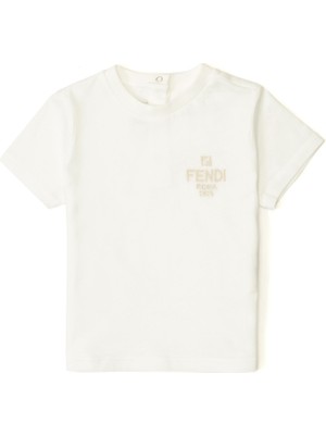Fendi Beyaz Bebek T-Shirt