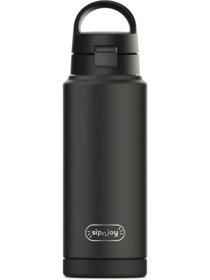 SipnJoy Siyah Çelik Su Termosu 750 ml