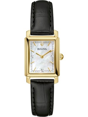 Bulova 97P166 Siyah Deri Kadın Kol Saati