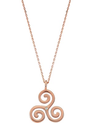 Bee Goddess Minerva Kadın Rose Gold Kolye