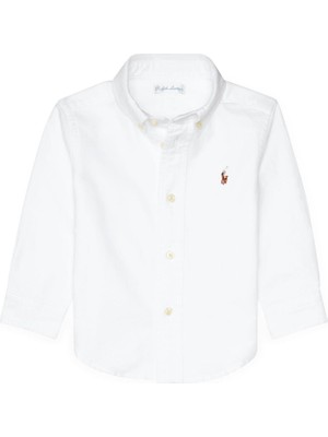 Polo Ralph Lauren Beyaz Erkek Bebek Gömlek