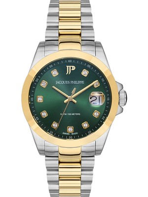 Jacques Philippe JPQLS3473X8 Infinitum Lady Altın Rengi Metalik Gri Çelik Kadın Kol Saati