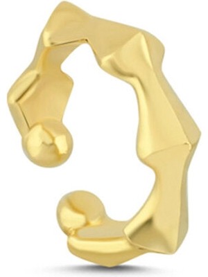 Mishka Nimble Altın Kaplama 925 Ayar Gümüş Cuff Küpe