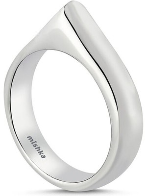 Mishka Simple Edge Köşeli 925 Ayar Gümüş Unisex Yüzük