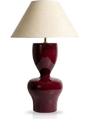 Pinot Interior Donna Bordo Ahşap Abajur
