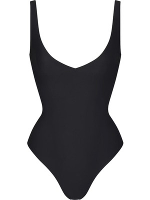 Skims Unlined Plunge Thong Bodysuit