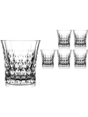 Cristal D'arques Lady Diamond 6'lı Kristal Şeffaf Bardak