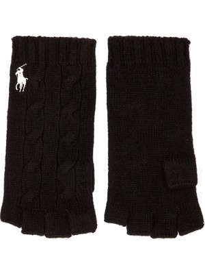 Polo Ralph Lauren Siyah Kadın Yün Eldiven