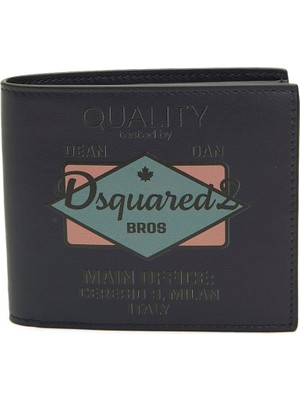Dsquared2 Lacivert Erkek Deri Cüzdan
